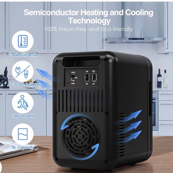 Potiry Portable Mini Fridge Warming or Cooling - Picture 7 of 14